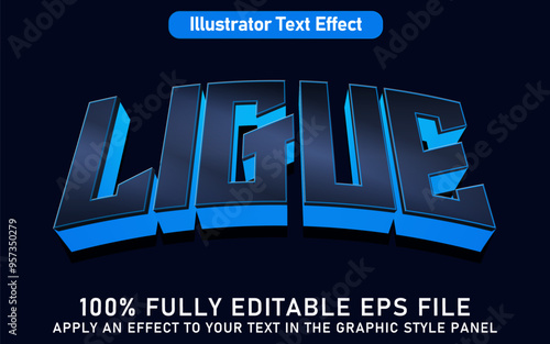 EDITABLE LIGUE TEXT EFFECT