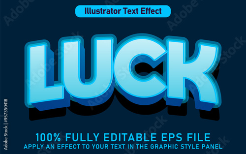 EDITABLE LUCK TEXT EFFECT