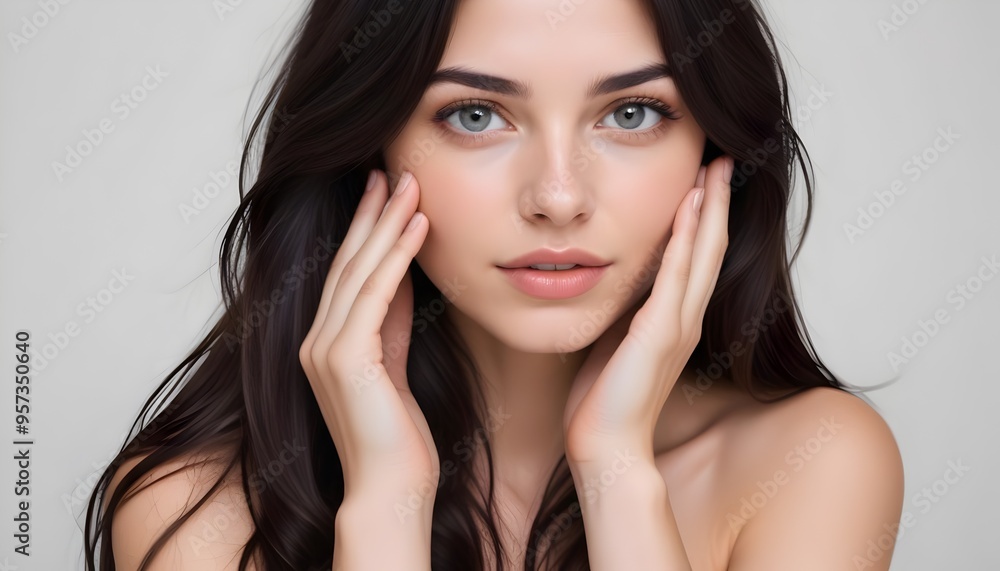 Beauty Portraits: Striking Red Lips and Elegant Poses Beauty Portraits: Striking Red Lips and Elegant Poses