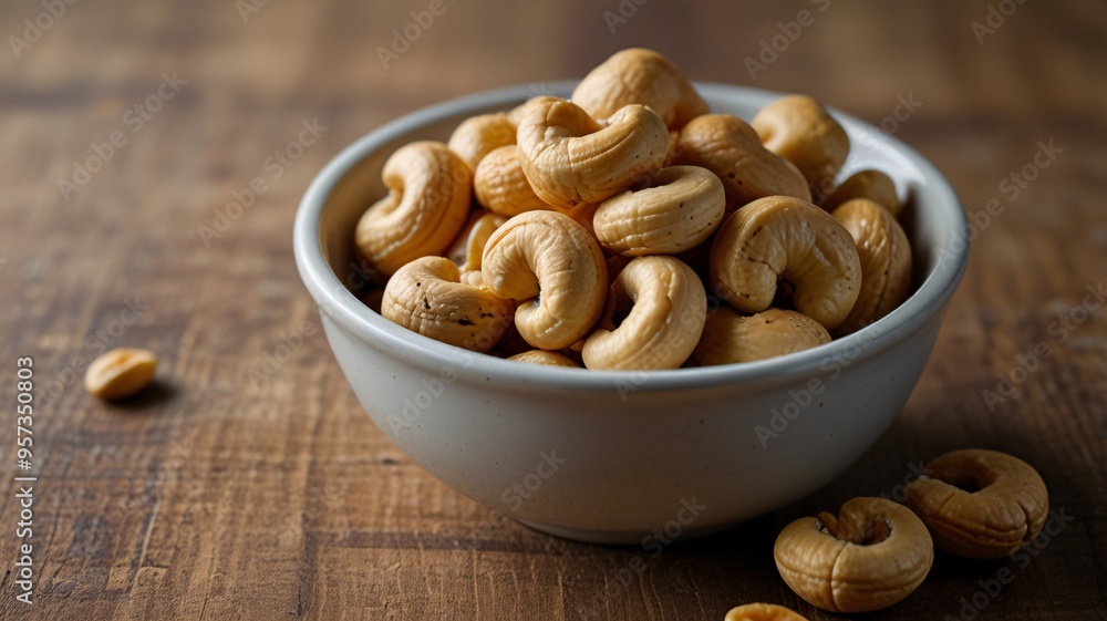 bowl of peanuts or cashews , AI Generated. bowl of peanuts or cashews , AI Generated.