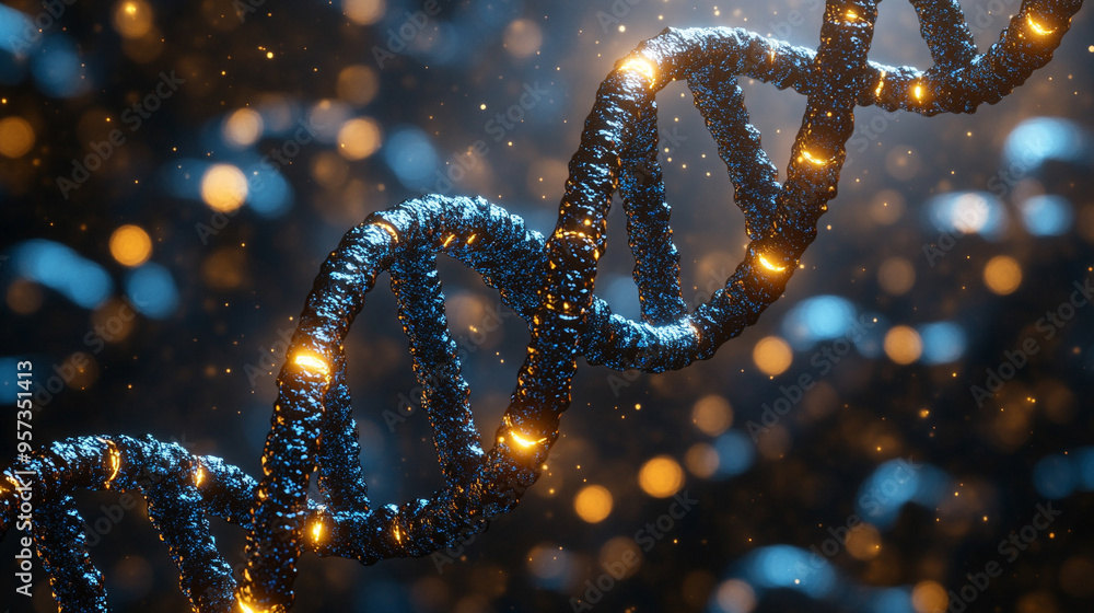 DNA strands with a soft, glowing effect. The image has an empty space for text, ideal for medical, scientific, or genetic research content DNA strands with a soft, glowing effect. The image has an empty space for text, ideal for medical, scientific, or genetic research content