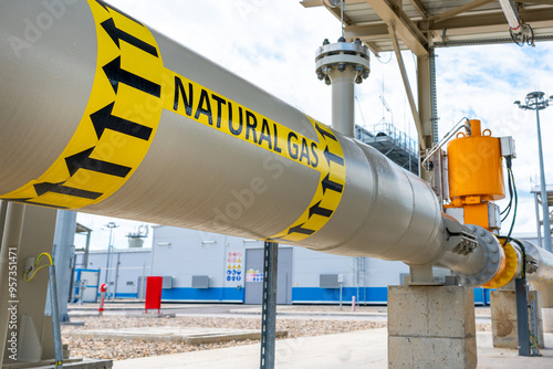 Straight section of gas pipeline before the gas volume regulating valve