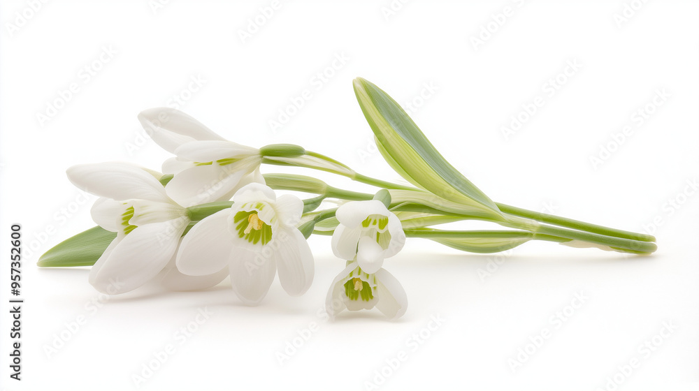 white Snowdrop flower Isolated on white background creating so beautiful picture. white Snowdrop flower Isolated on white background creating so beautiful picture.