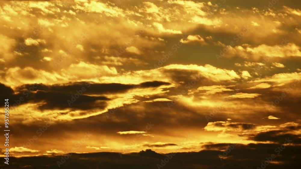 Abstract Golden Clouds at Sunrise Timelapse Abstract Golden Clouds at Sunrise Timelapse
