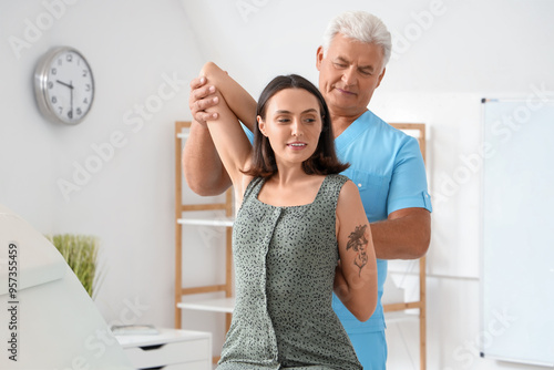 Senior physiotherapist work...