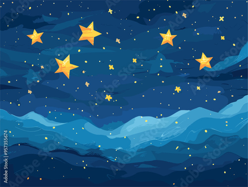 Starry Sky: A Universe of Infinite Possibilities Embracing the Cosmic Strength and Freedom