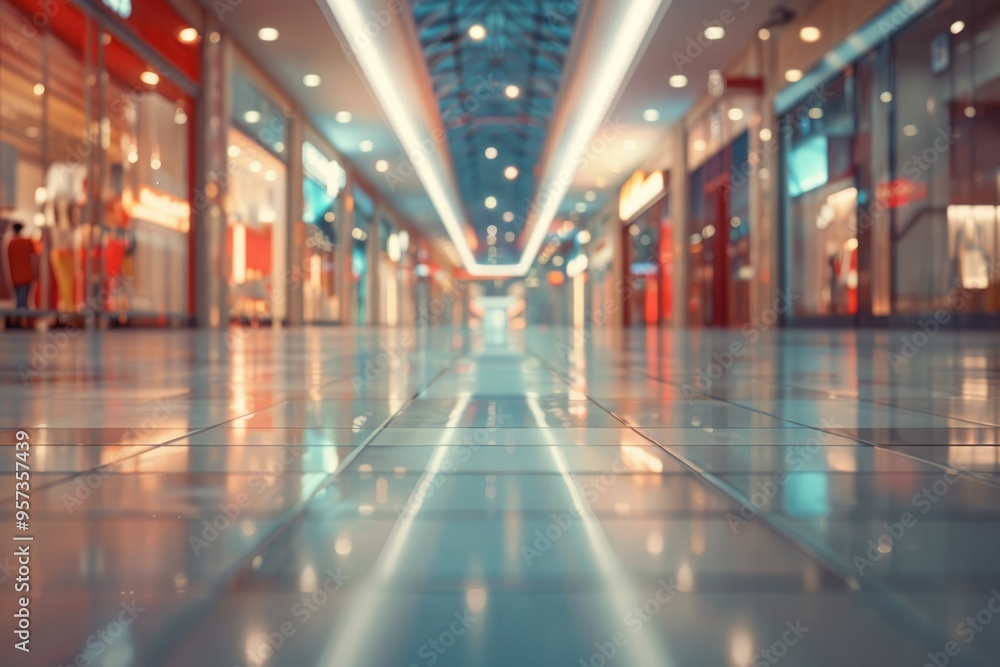 Abstract shopping mall with shallow depth of focus. Abstract shopping mall with shallow depth of focus.