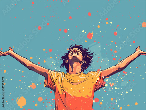 Limitless Potential: Determined Individual Embracing Their Dreams