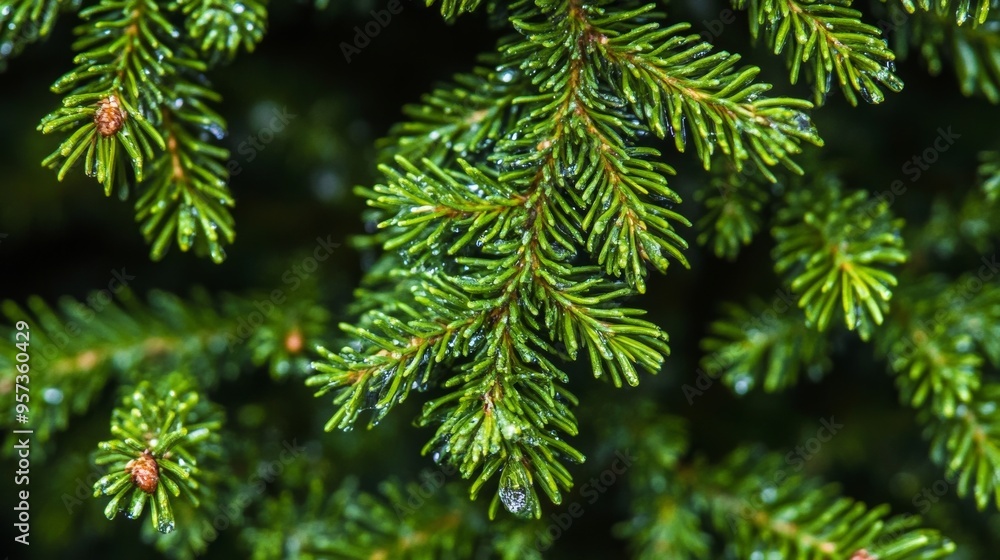 Conifers in magnified view Conifers in magnified view