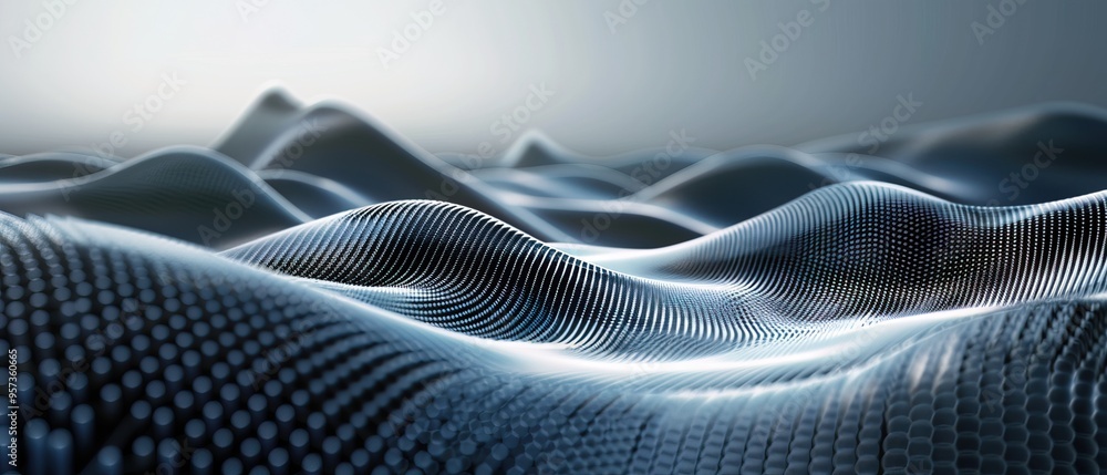 Naklejka premium Modern digital abstract 3D background. Copy space