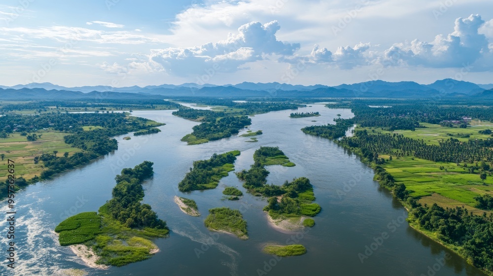 Fototapeta premium Nakasong: Mekong islands
