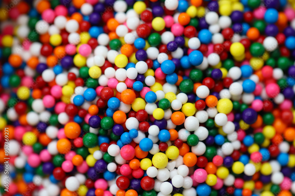 Macro shot of Colorful Sprinkles Macro shot of Colorful Sprinkles