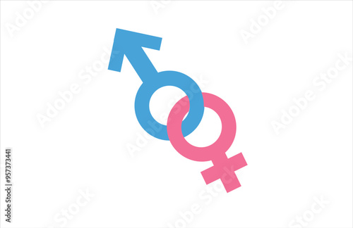 traditional couple gender sign between man and woman