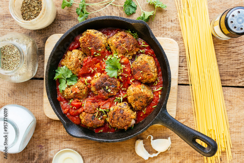 Vegan meatless balls photo