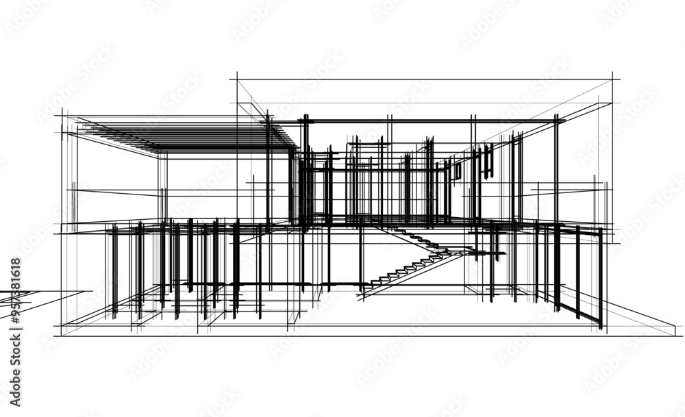 sketch of house sketch of house