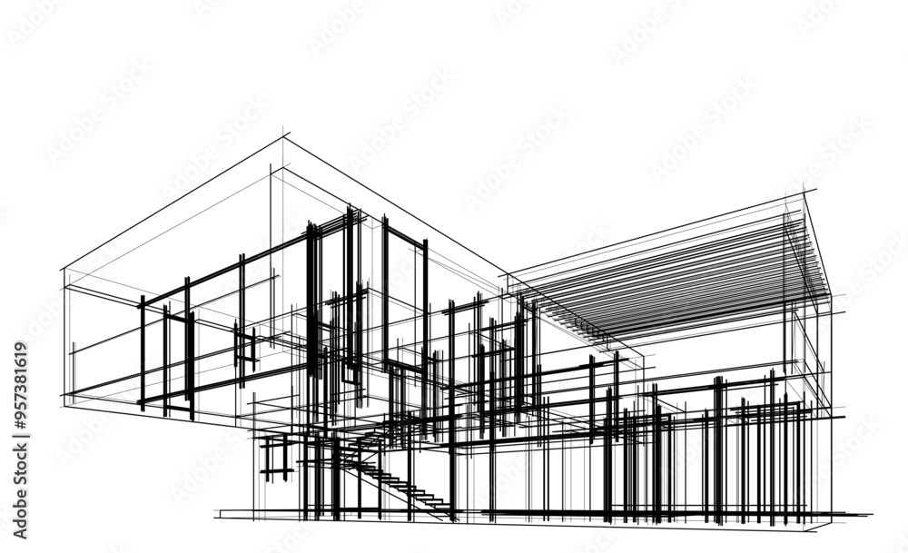 sketch of house sketch of house