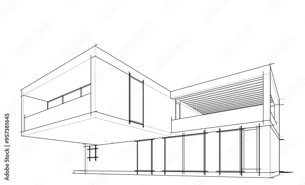 sketch of house sketch of house