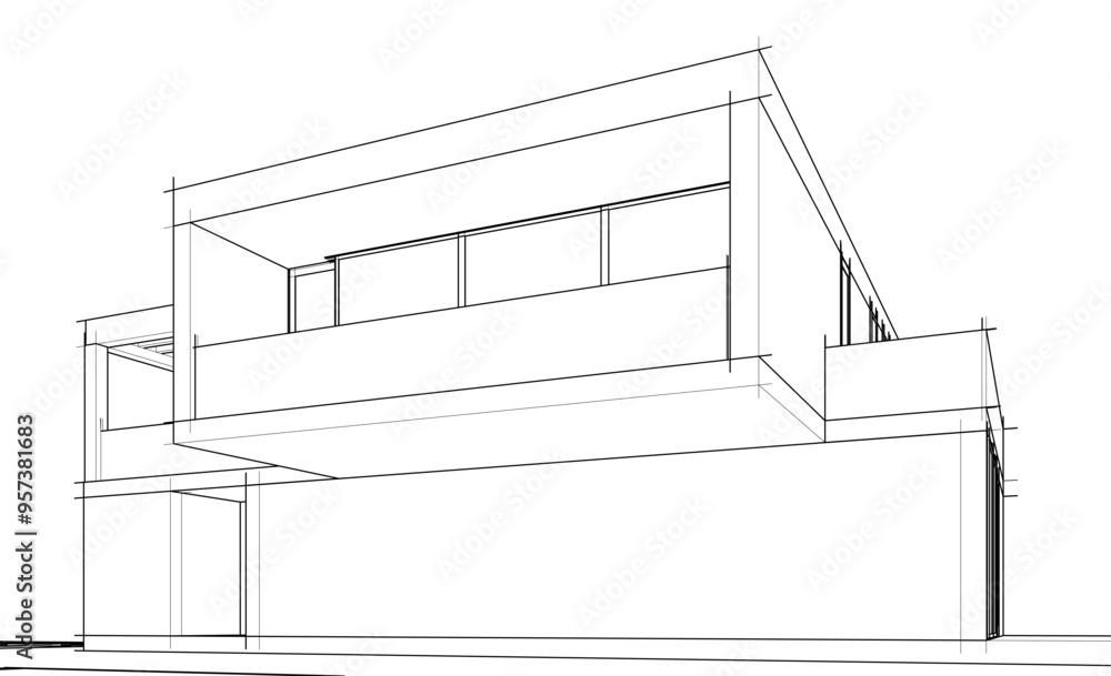 sketch of house sketch of house