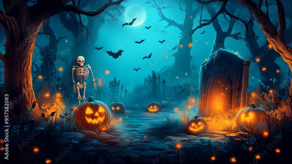 Halloween background image for invitation, greeting card, poster, flyer, banner. Jack o lantern. Pumpkin. Season. October. Festive Halloween background image for invitation, greeting card, poster, flyer, banner. Jack o lantern. Pumpkin. Season. October. Festive