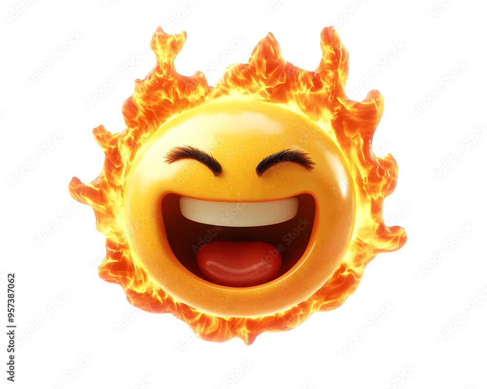 Blazing Fire Emoji in Full Flame, Isolated on a Transparent PNG Background Blazing Fire Emoji in Full Flame, Isolated on a Transparent PNG Background