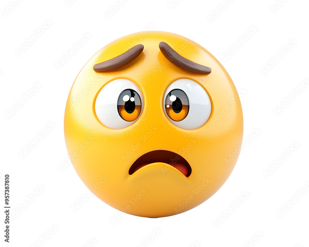 Embarrassed Flushed Face Emoji, Isolated on a Transparent PNG Background Embarrassed Flushed Face Emoji, Isolated on a Transparent PNG Background