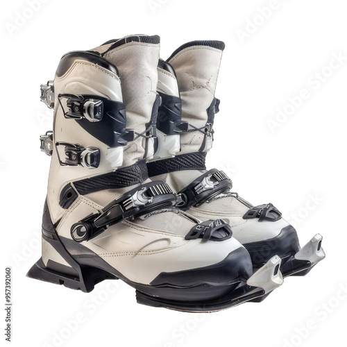 Obraz na płótnie Skiing Ski Boot Warmers Transparent Image for Design Projects