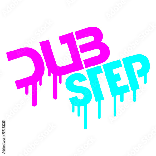 Dub Step Techno Hard Style Logo Text Quote Saying Letters Design DJ Mixing Console Vinyl Record Music Night Party Dancing Clubbers Raver Cool Dance Fun Sounds Disco Rave Club Festival Concert Lovers