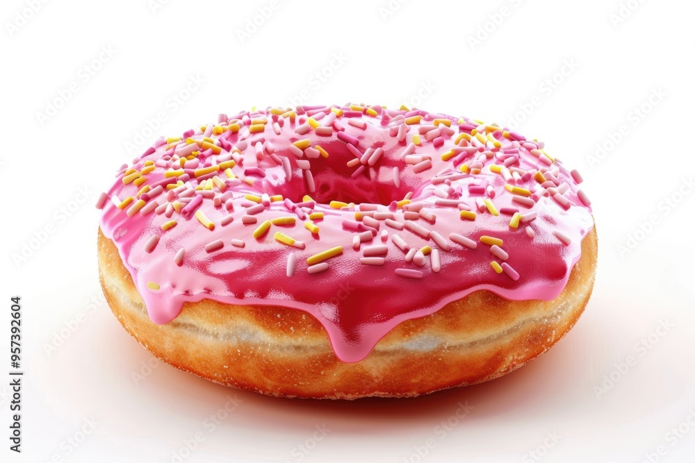 Donuts on white background. Donuts on white background.