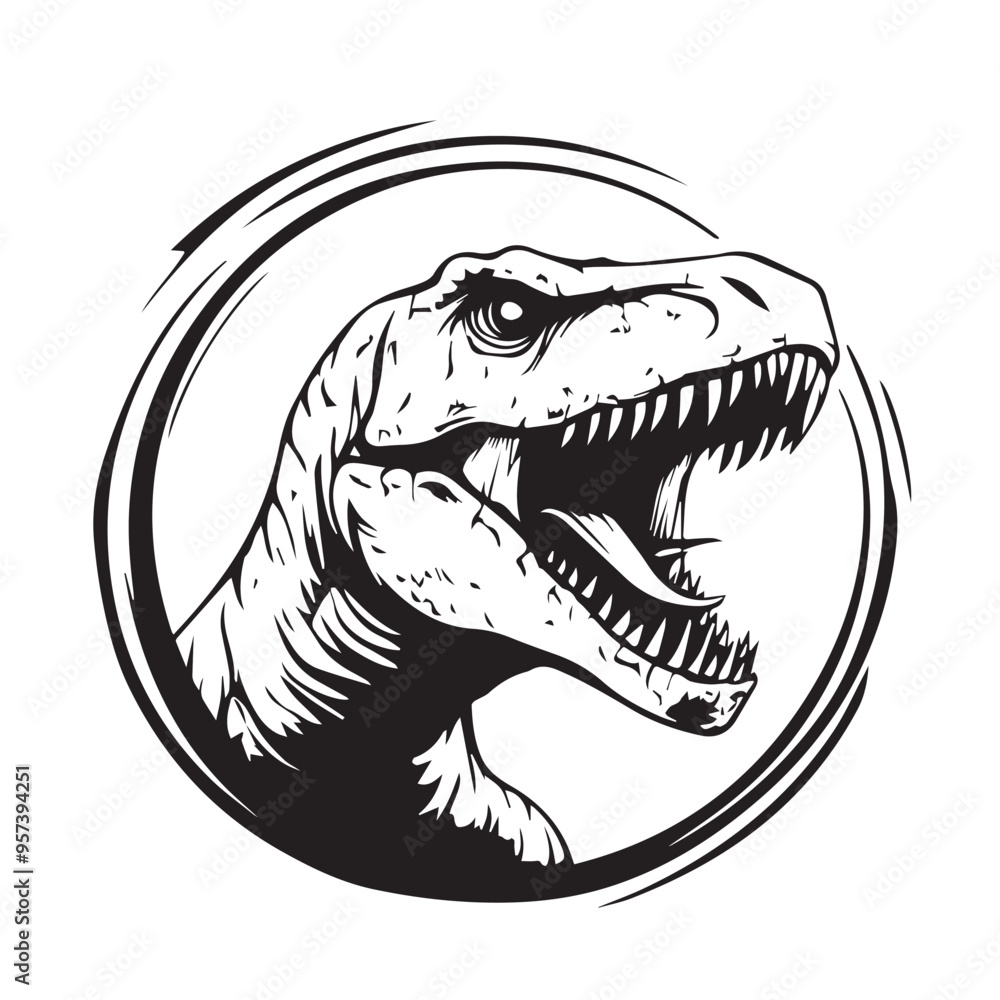 dinosaur in cartoon, doodle style . Image for t-shirt, web, mobile apps and ui. Isolated 2d vector illustration in logo, icon, sketch style, Eps 10, black and white. AI Generative dinosaur in cartoon, doodle style . Image for t-shirt, web, mobile apps and ui. Isolated 2d vector illustration in logo, icon, sketch style, Eps 10, black and white. AI Generative