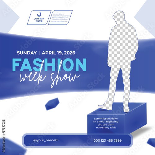 Fashion Show Week Social Media Poster or Banner Design