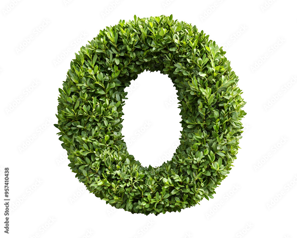 Shrub Shaped Like the Number Shrub Shaped Like the Number