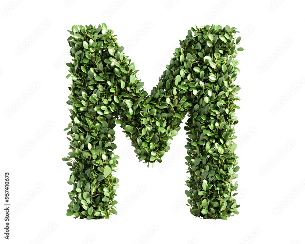 Pruned Shrub Designed as the Letter Pruned Shrub Designed as the Letter