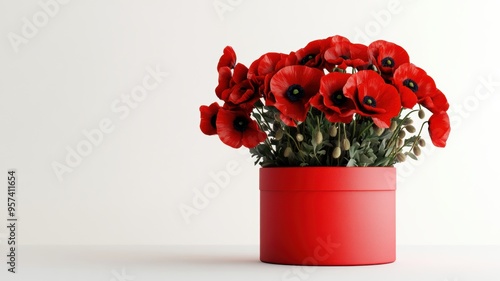 A beautiful display of red ...