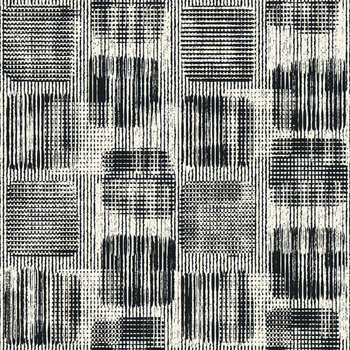 Monochrome Grain Tile Check Pattern