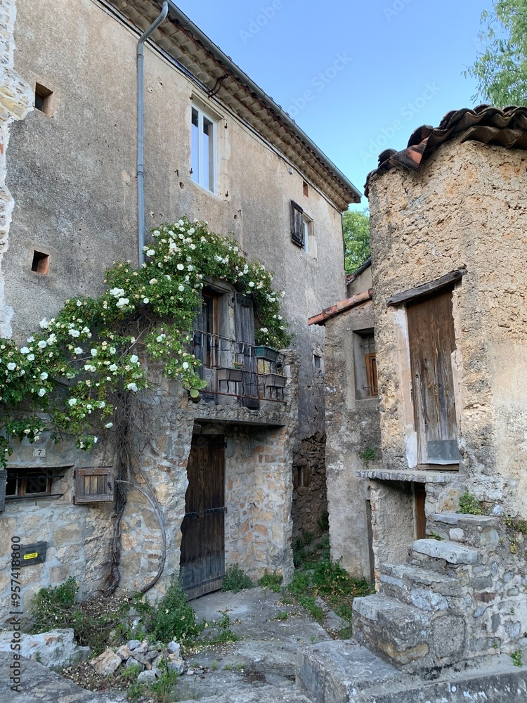 Old French facades Old French facades