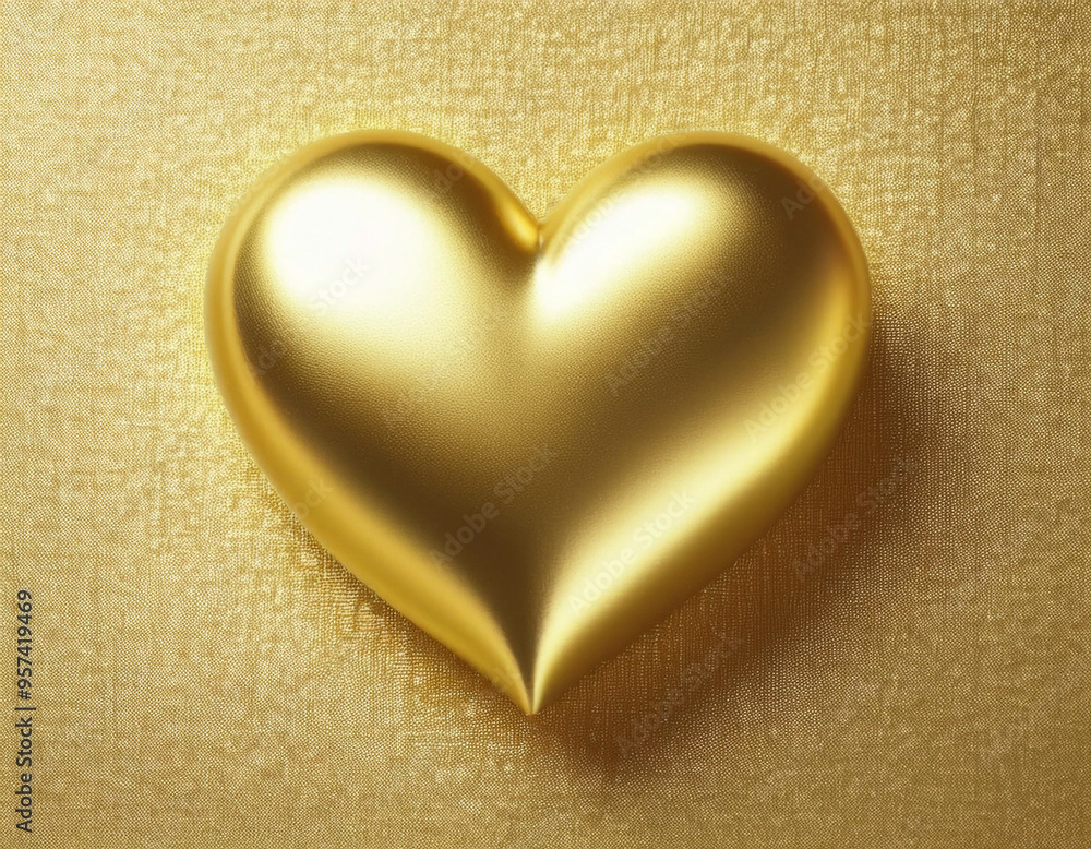 Obraz premium Captivating Heart of Gold: A Stunning Image of Beauty and Grace
