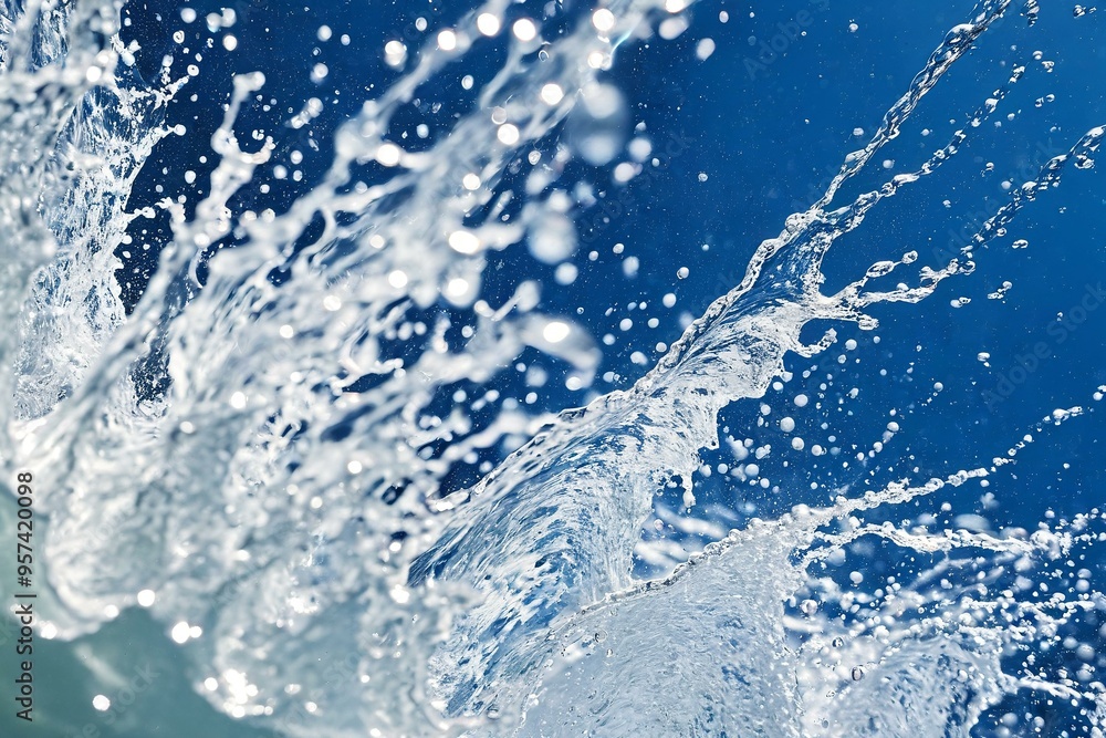 water splash isolated on white water splash isolated on white
