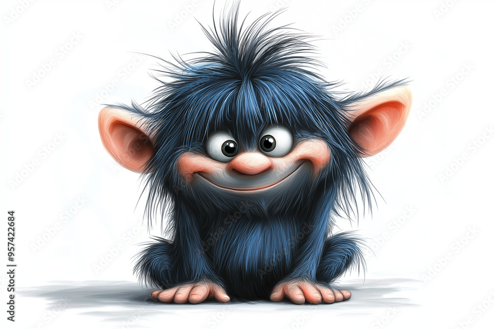 Obraz premium portrait of a funny troll character