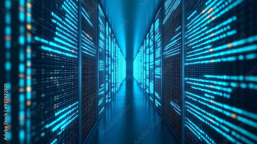 Holographic coding metrics, high-performance programming, neon blue glow Holographic coding metrics, high-performance programming, neon blue glow