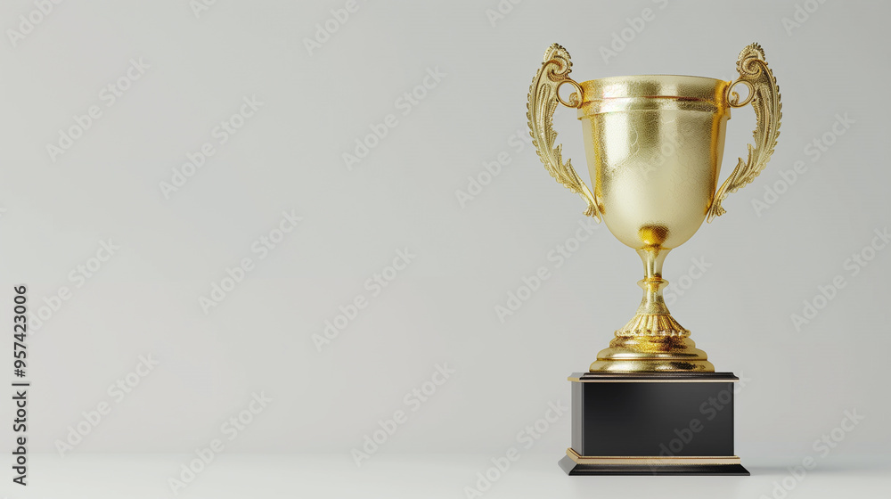 gold trophy cup, award for first place isolated on white background gold trophy cup, award for first place isolated on white background