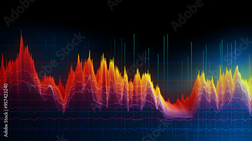 Digital Display of 600HZ Sound Wave - Audio Frequency Representation in Live Time