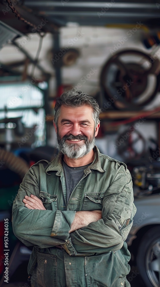 A man with a beard and a blue shirt is smiling A man with a beard and a blue shirt is smiling