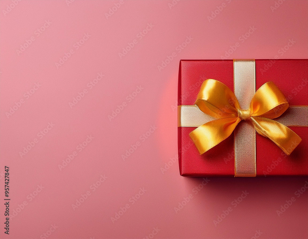 Spread Love with a Gift Box on Valentine's Day Background Banner for Text Spread Love with a Gift Box on Valentine's Day Background Banner for Text