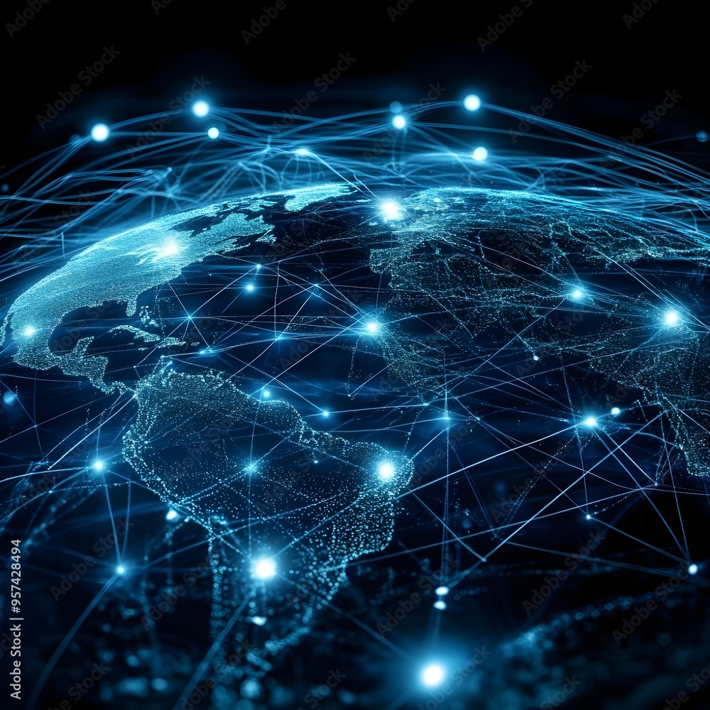 Global communication powered by cloud computing image Global communication powered by cloud computing image