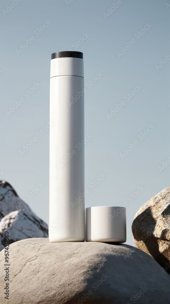 Obraz premium Cups on Rock