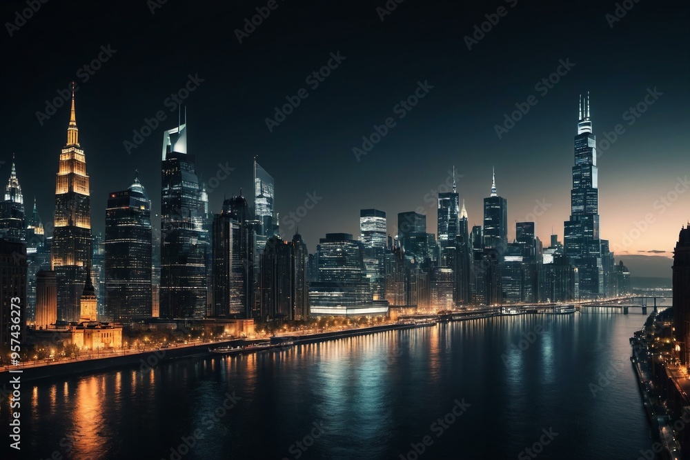 Naklejka premium city