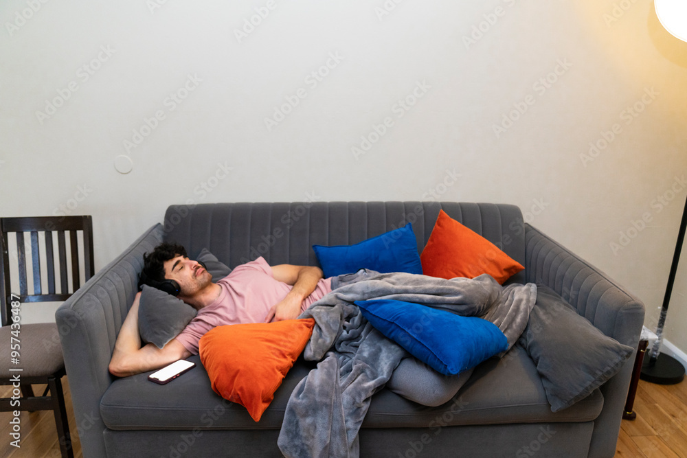 Laying on couch technology Laying on couch technology