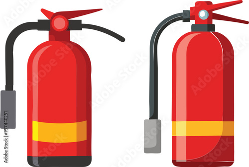 fire extinguisher isolated on white 