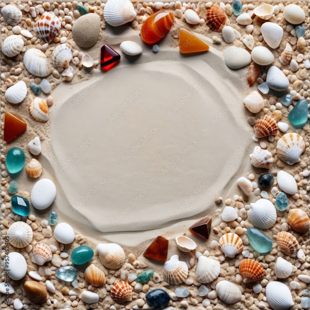 Obraz premium Seashell Picture Frame