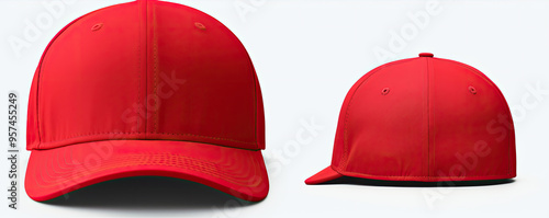 Obraz na płótnie Red baseball cap isolated w salonie